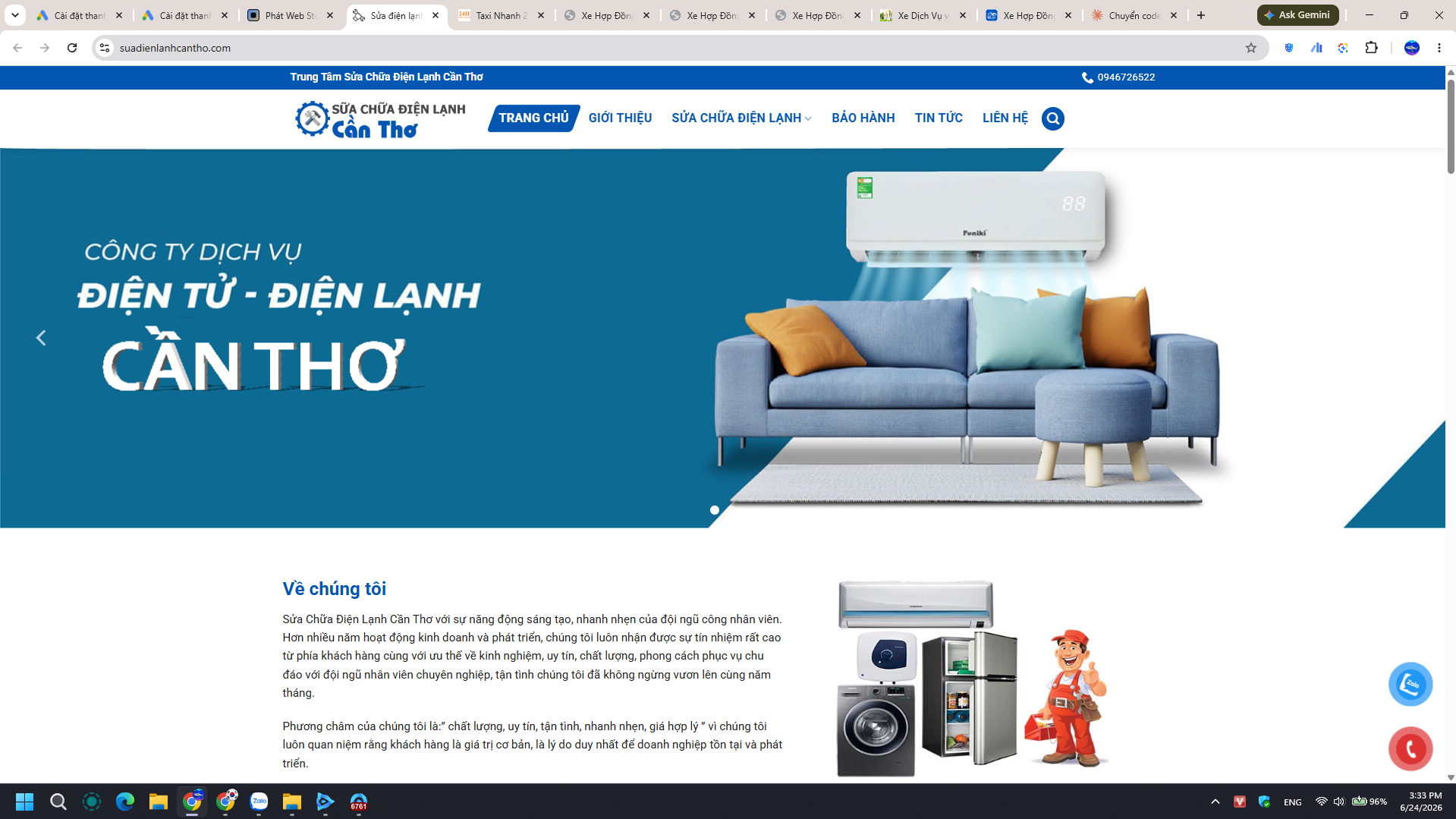 Sửa Điện Lạnh Cần Thơ